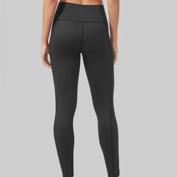 Tommy John Go Anywhere Leggings Black Pocket High-Rise Compression Size L - Picture 12 of 14